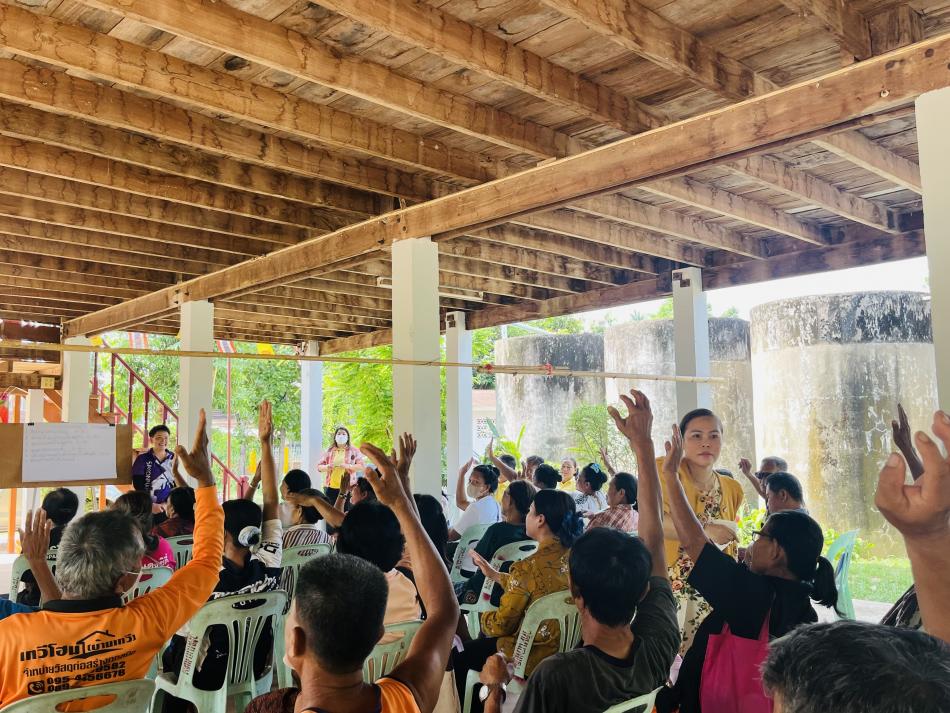 โครงการเทศบาลตำบลเหล่าปอแดง พบประชาชน บ้านหนองแดง หมู่ที่ 2