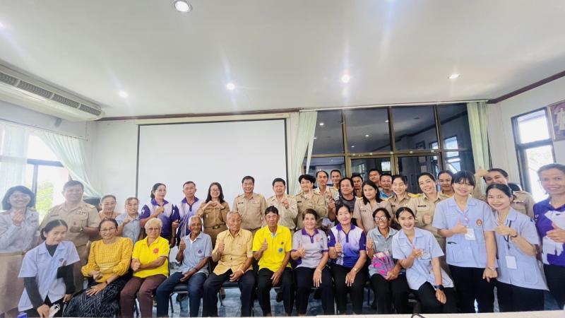 นายสุทัศน์ โคตรธรรม นายกเทศมนตรีตำบลเหล่าปอแดง  เป็นประธานเปิดโครงการจัดทำแผนสุขภาพชุมชน กองทุนหลักประกันสุขภาพ ประจำปี 2567 