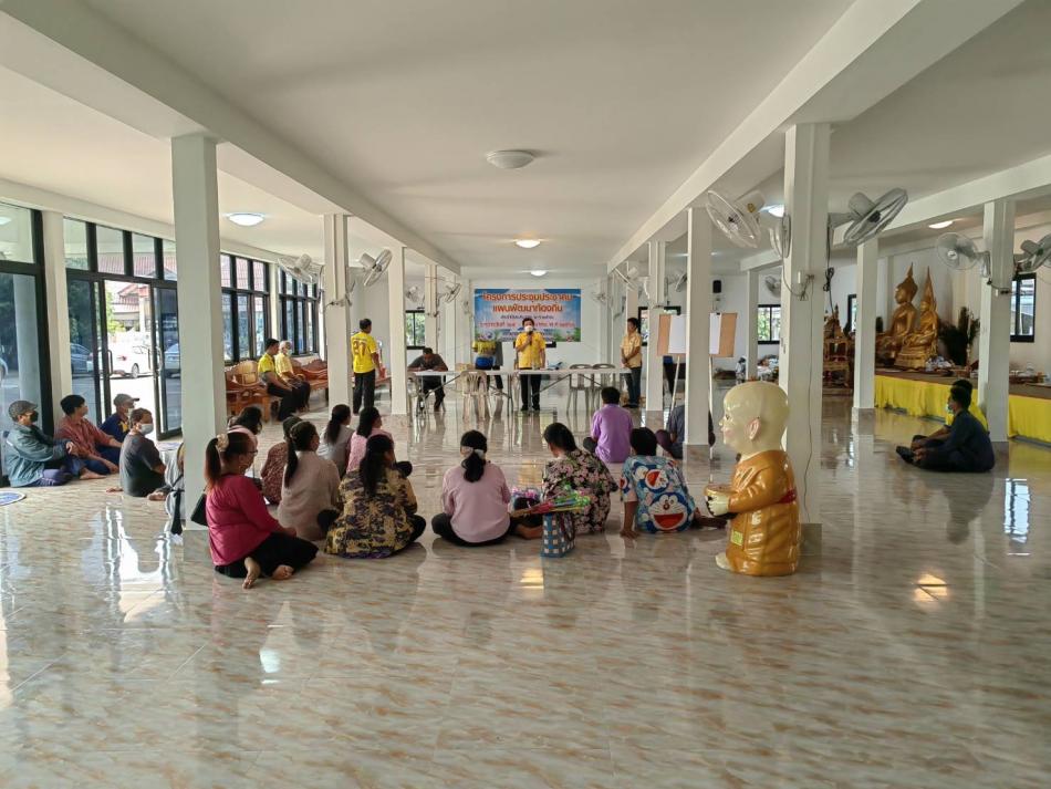เทศบาลตำบลเหล่าปอแดง ดำเนินโครงการประชุมประชาคมแผนพัฒนาท้องถิ่น หมู่ที่ 7 บ้านหนองปลาน้อย 